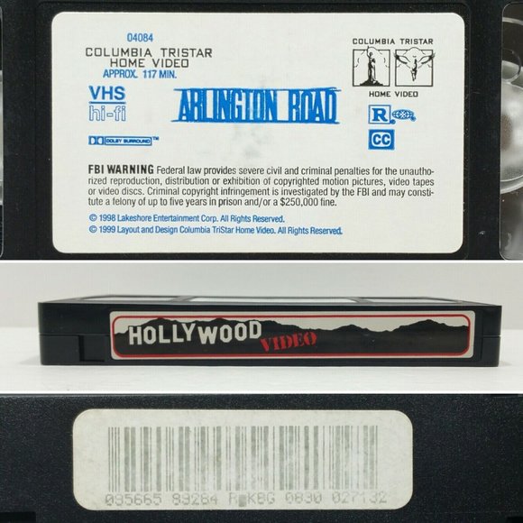 Arlington Road (VHS, 1999) 4707E1M - Picture 9 of 10